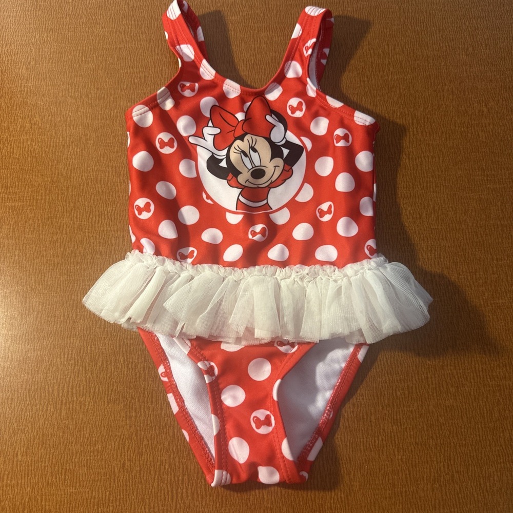 Disney Baby Minnie Mouse Swimsuit Size 12‎ months